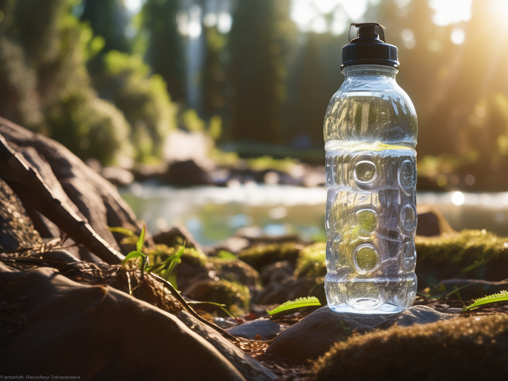 Recycled drinking water bottle