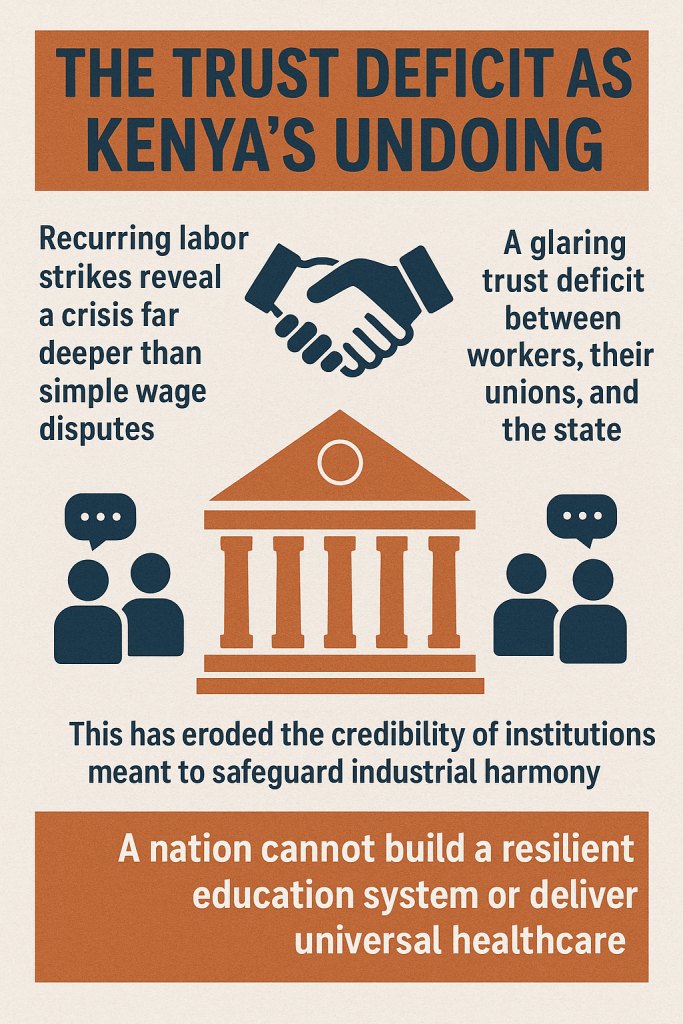 Trust deficit as Kenya's Undoing